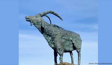 Deborah Brown's statue, titled 'Johann'.