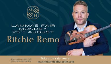 event poster for Ritchie Remo concert at the Marine Hotel