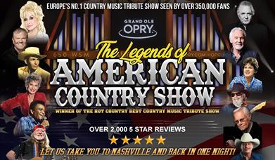 Image shows a poster with 12 country singers on it