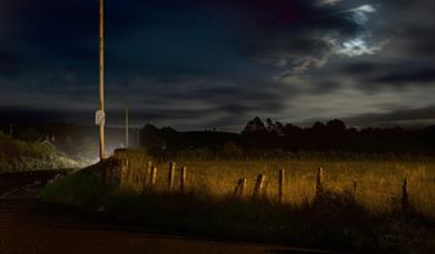 Dark countryside in Northern Ireland