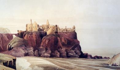 painting of Dunluce Castle