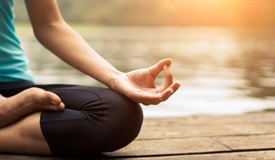 yoga by the water