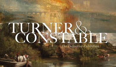 promotional poster for Turner & Constable The Definitive Exhibition