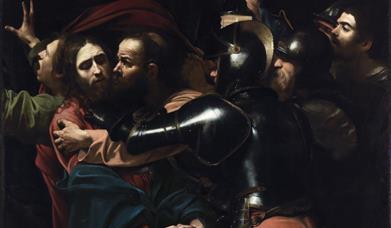 Caravaggio's painting, called The Taking of Christ.