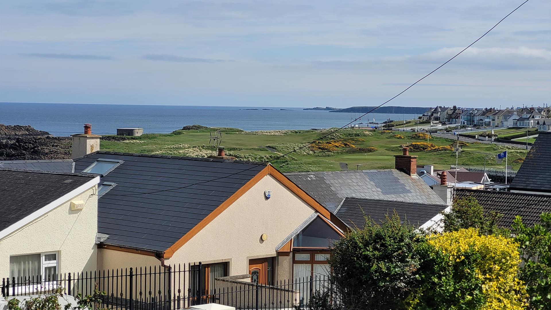 View from front bedroom looking over to Portrush and the Skerries in the distance