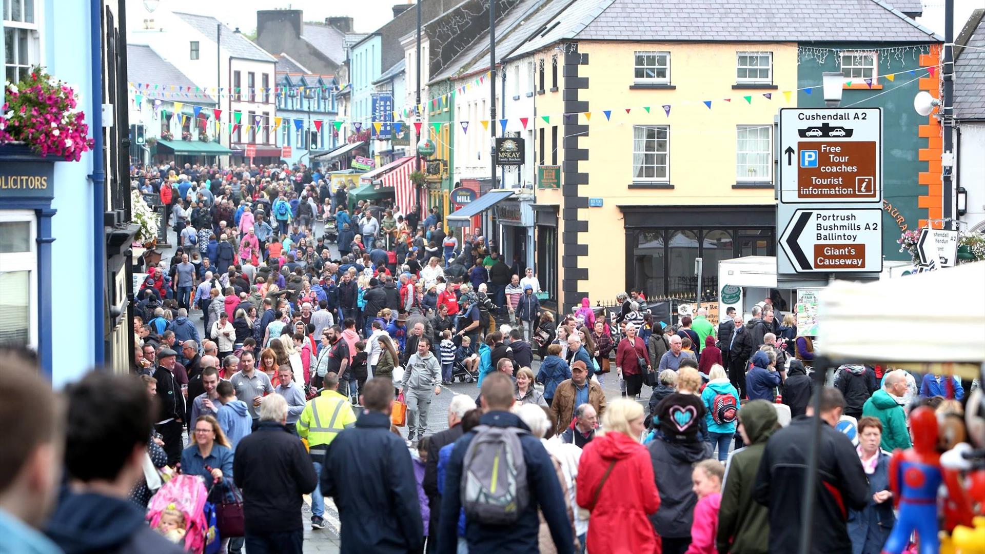 Ould Lammas Fair Festival in Ballycastle, Ballycastle Causeway