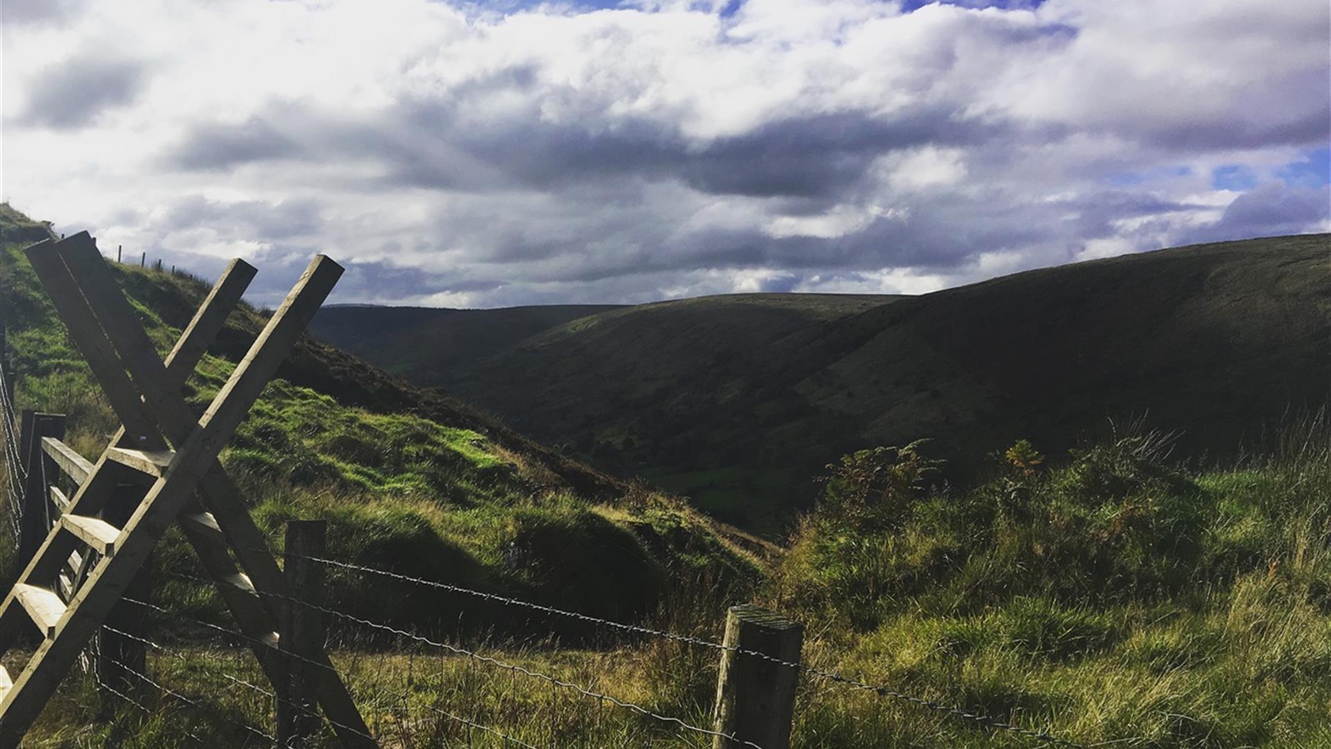 section of walking trail on ronan's way