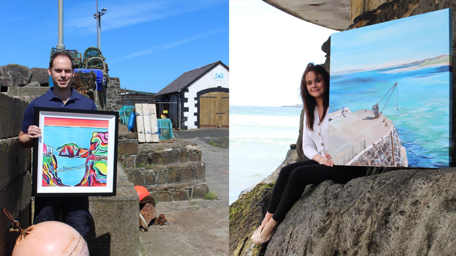 Artists Evana Bjourson & Adrian Margey