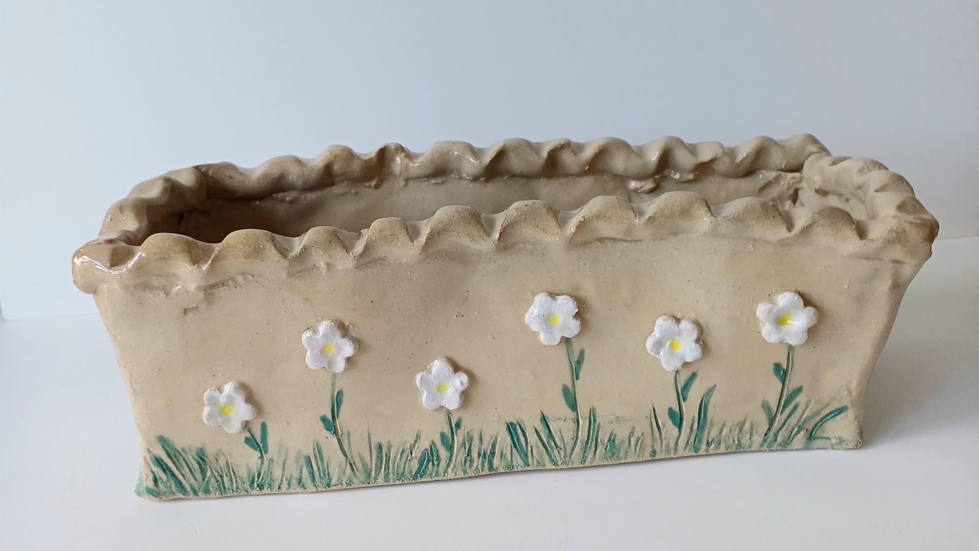 clay window planter box