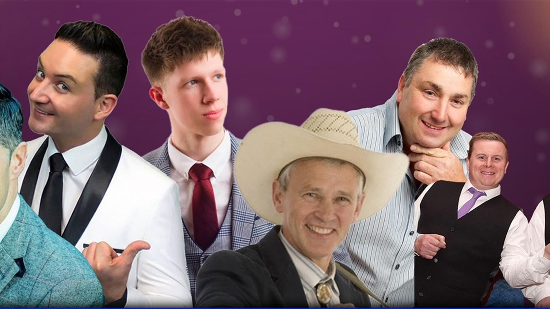 Image showing the different performers who are taking part in this Country Chirstmas music show