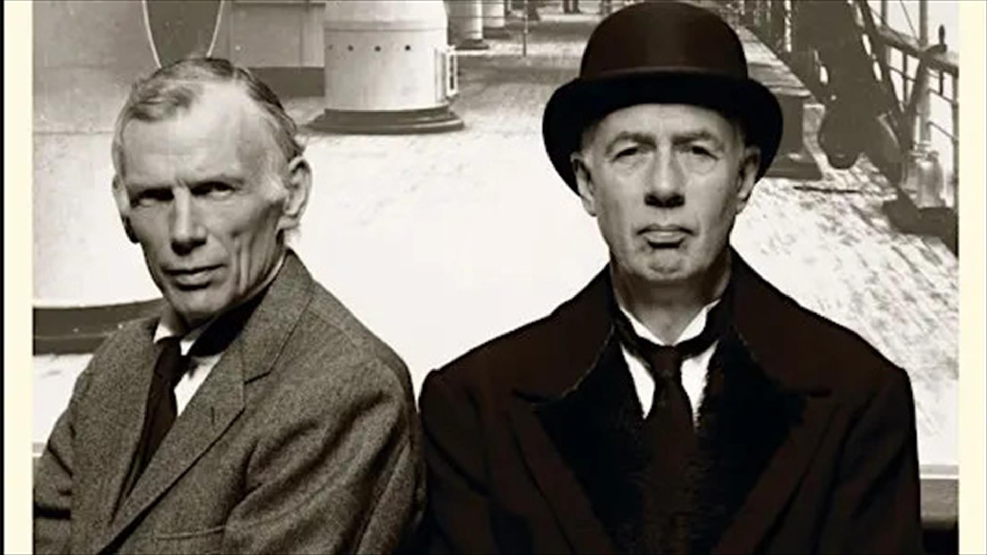 lead actors of the play, in black and white