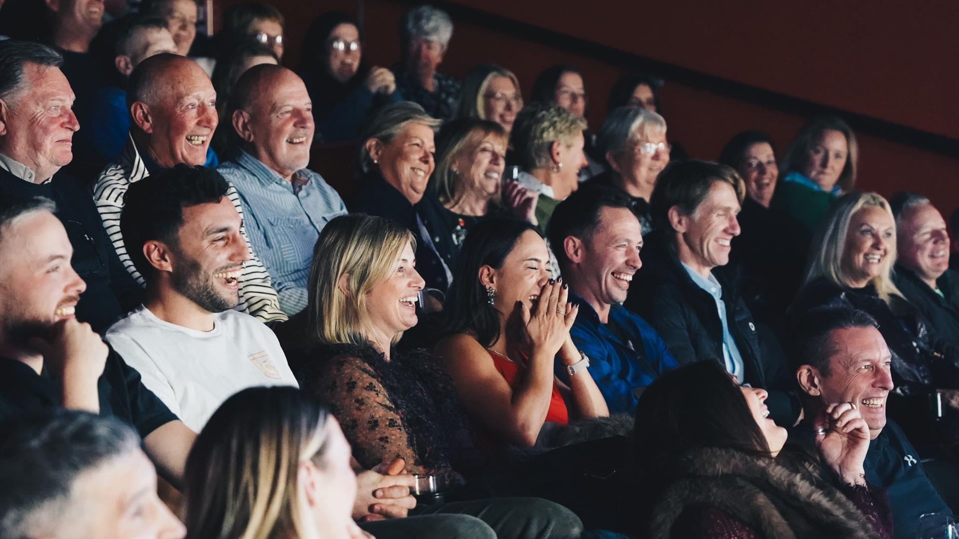 Audience at kiwi comedy club