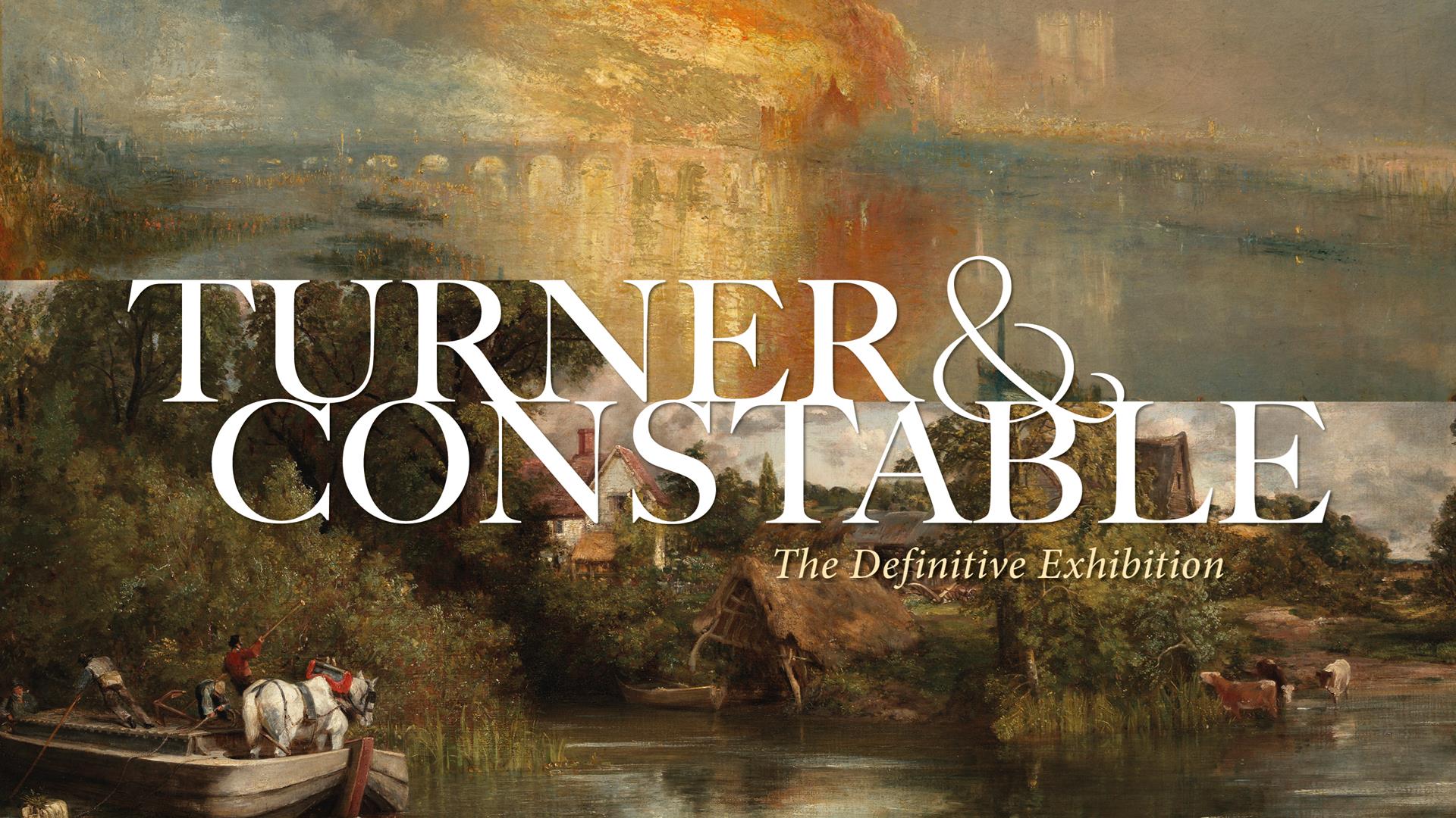 promotional poster for Turner & Constable The Definitive Exhibition