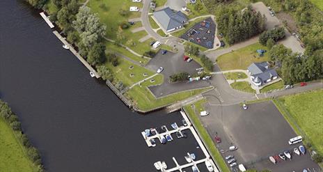 aerial view of Drumaheglis Marina