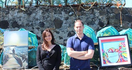 Artists Evana Bjourson & Adrian Margey