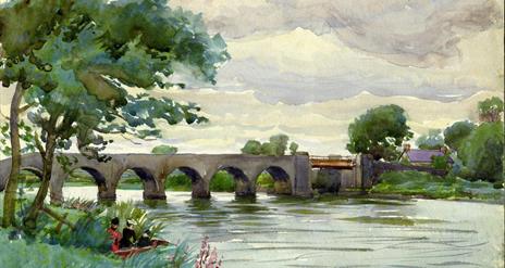 painting of Portneal Bridge in Kilrea