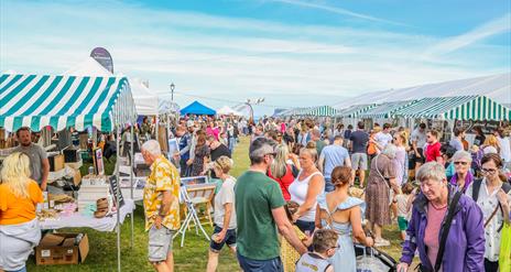 Crowds browsing the stalls and soaking up the atmosphere at the Naturally North Coast and Glens Artisan Market