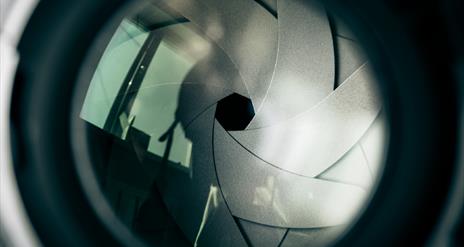 close up photo of a camera lens