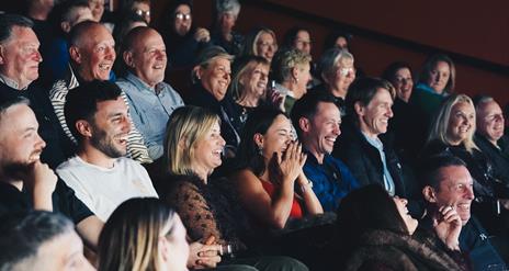 Audience at kiwi comedy club