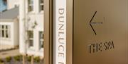 outdoor signage for Dunluce Lodge Spa