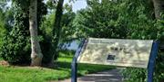 signage at somerset riverside park