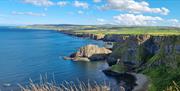 View of The Giant's Causeway from the Ulster Way trail