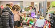 Indoor market shopping