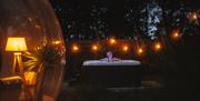 Hot tub montagu suite during night