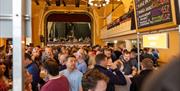 Crowds at Portrush Beer Festival in Portrush Town Hall