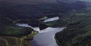 aerial view of Banagher Glen