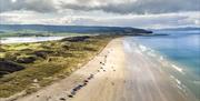 Aerial view of Portstewart strand