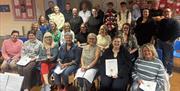 the portrush musical society calendar girls cast in rehearsal