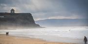 Castlerock beach and Mussenden Temple in the background