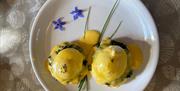 eggs florentine breakfast at Dromore House