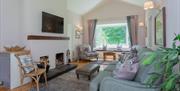 interior of living area at Brown Trout's Cottage suites