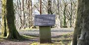 Signage at Mountsandel Wood