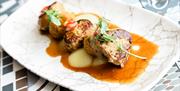a small started-sized dish of chicken