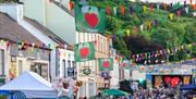 Crowds line the streets in Cushendall