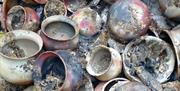 Pit fired pottery