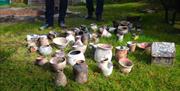 ceramic pots after the firing process