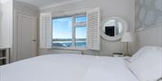 Bedroom with gorgeous Seaview. Beach View. Portstewart Strand. Portstewart Golf Course.