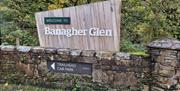 A sign that reads "Welcome to Banagher Glen"