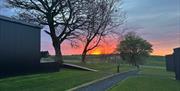 Aganmore Farm Glamping Pods Sunset view