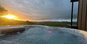 Aganmore Farm Glamping Pods Hot Tub with a view