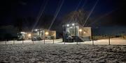 Aganmore Farm Glamping Pods at Christmas