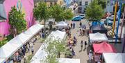 Aeriel view of roe valley speciality market