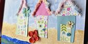 canvas beach huts in a range of colours