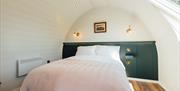Double bed in main bedroom