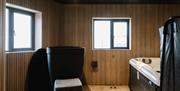 communal wellness suite at DB Stays featuring a hot tub