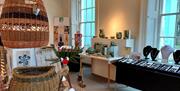 indoor craft market at Flowerfield Arts Centre